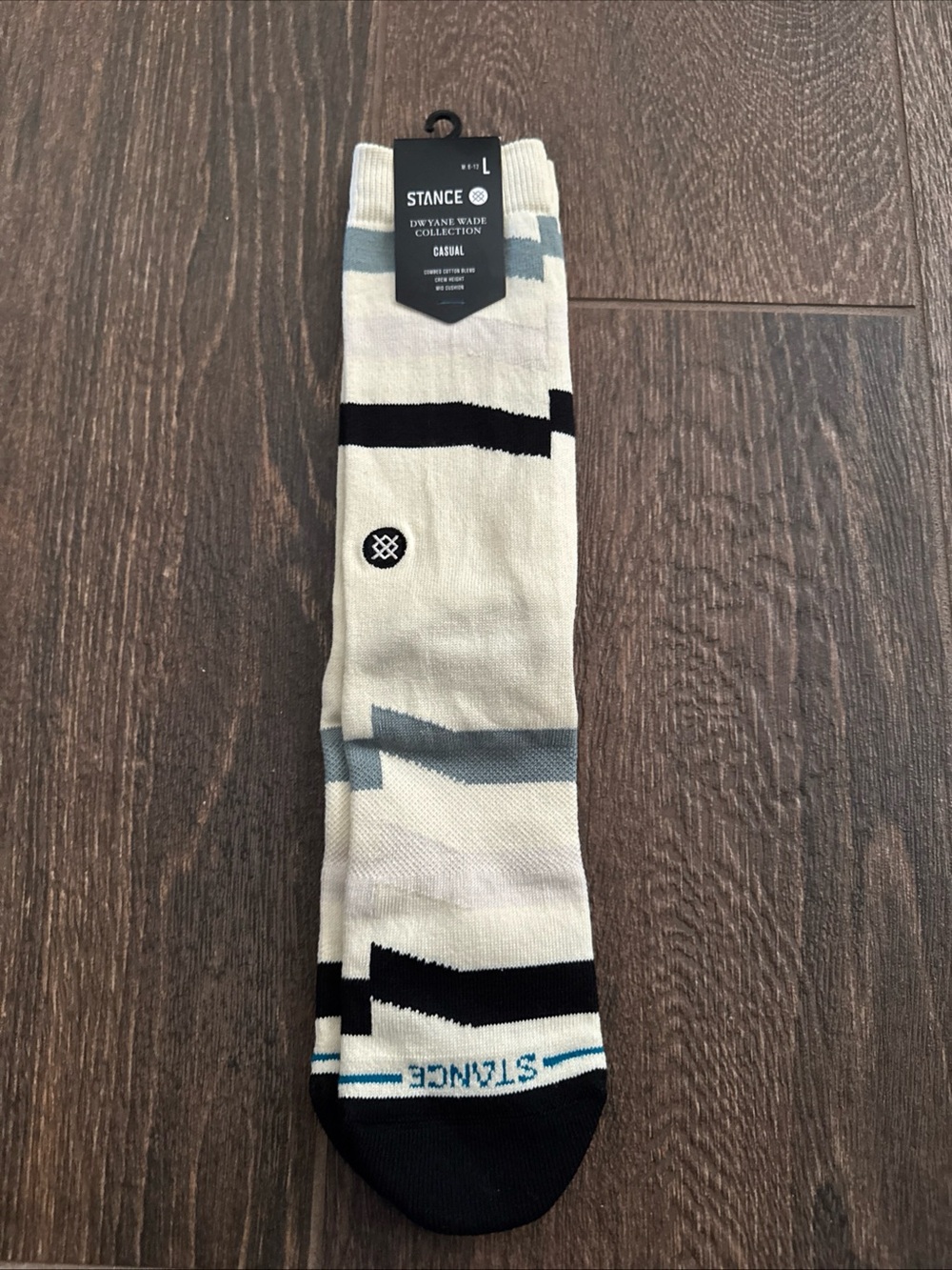 Stance Men Cream, Black & Gray Casual Crew Socks